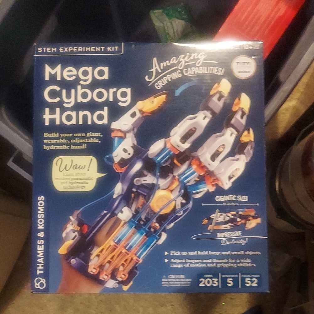 Mega Cyborg Hand STEM Experiment Kit - Blue and White